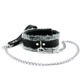 IVO Leather BDSM Collar With Chain Leash | IVO Collection