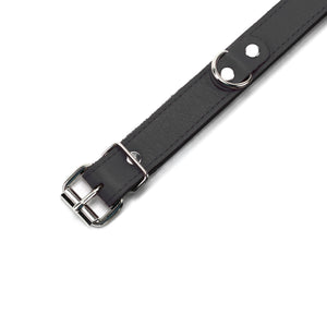 Kaytlyn Leather Collar with Chinchilla Fur – Luxury BDSM Gear | Kaytlyn Collection