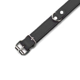 Kaytlyn Leather Collar with Chinchilla Fur – Luxury BDSM Gear | Kaytlyn Collection