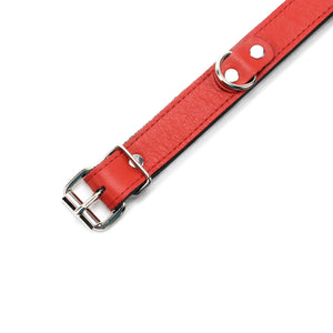 Kaytlyn Leather Collar with Chinchilla Fur – Luxury BDSM Gear | Kaytlyn Collection