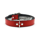 Kaytlyn Leather Collar with Chinchilla Fur – Luxury BDSM Gear | Kaytlyn Collection