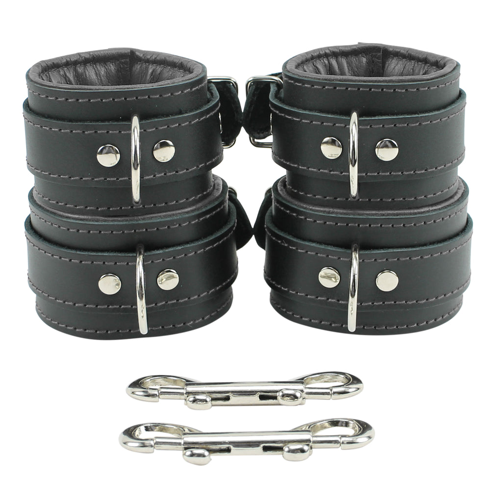 Madison Wrist and Ankle Cuffs Combo Ultra Soft Lambskin Leather – VP Leather