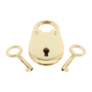 High-Security BDSM Leather Padlock - Premium Grade Lock for Fetish Gear