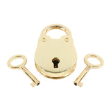 High-Security BDSM Leather Padlock - Premium Grade Lock for Fetish Gear