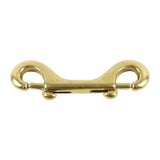 Heavy Duty Leather BDSM Connector - Double Ended Snap Hook Clip 3-3/8" | Atlas Collection