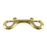 Heavy Duty Leather BDSM Connector - Double Ended Snap Hook Clip 3-3/8" | Atlas Collection