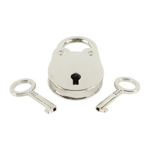 High-Security BDSM Leather Padlock - Premium Grade Lock for Fetish Gear