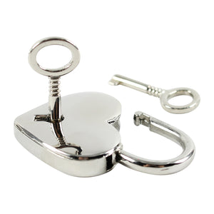 High-Security BDSM Leather Padlock - Premium Grade Lock for Fetish Gear