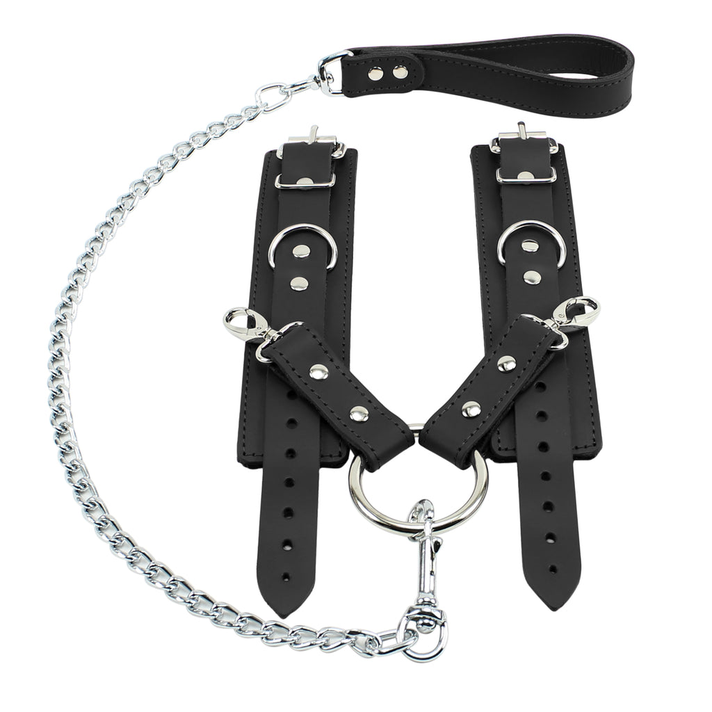 Atlanta Handcuffs and Chain Lead Hogtie Superior Latigo Leather