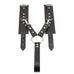 Madison Lockable Regular Wrist Strap Hogtie and Wrist Cuffs Soft Genuine Leather