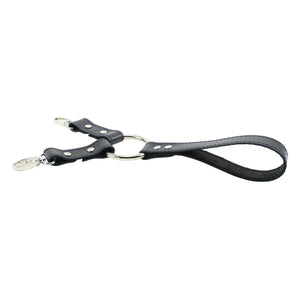 Lockable Soft Leather BDSM Hogtie Wrist Cuffs with Straps | Madison Collection