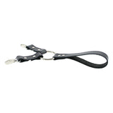 Lockable Soft Leather BDSM Hogtie Wrist Cuffs with Straps | Madison Collection