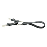 Lockable Soft Leather BDSM Hogtie Wrist Cuffs with Straps | Madison Collection