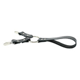 Lockable Soft Leather BDSM Hogtie Wrist Cuffs with Straps | Madison Collection