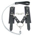 Madison Lockable Regular Chain Leash 2-Way Hogtie and Wrist Cuffs Reliable Restraint