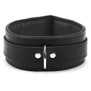 Lockable BDSM Collar Genuine Leather | Madison Collection