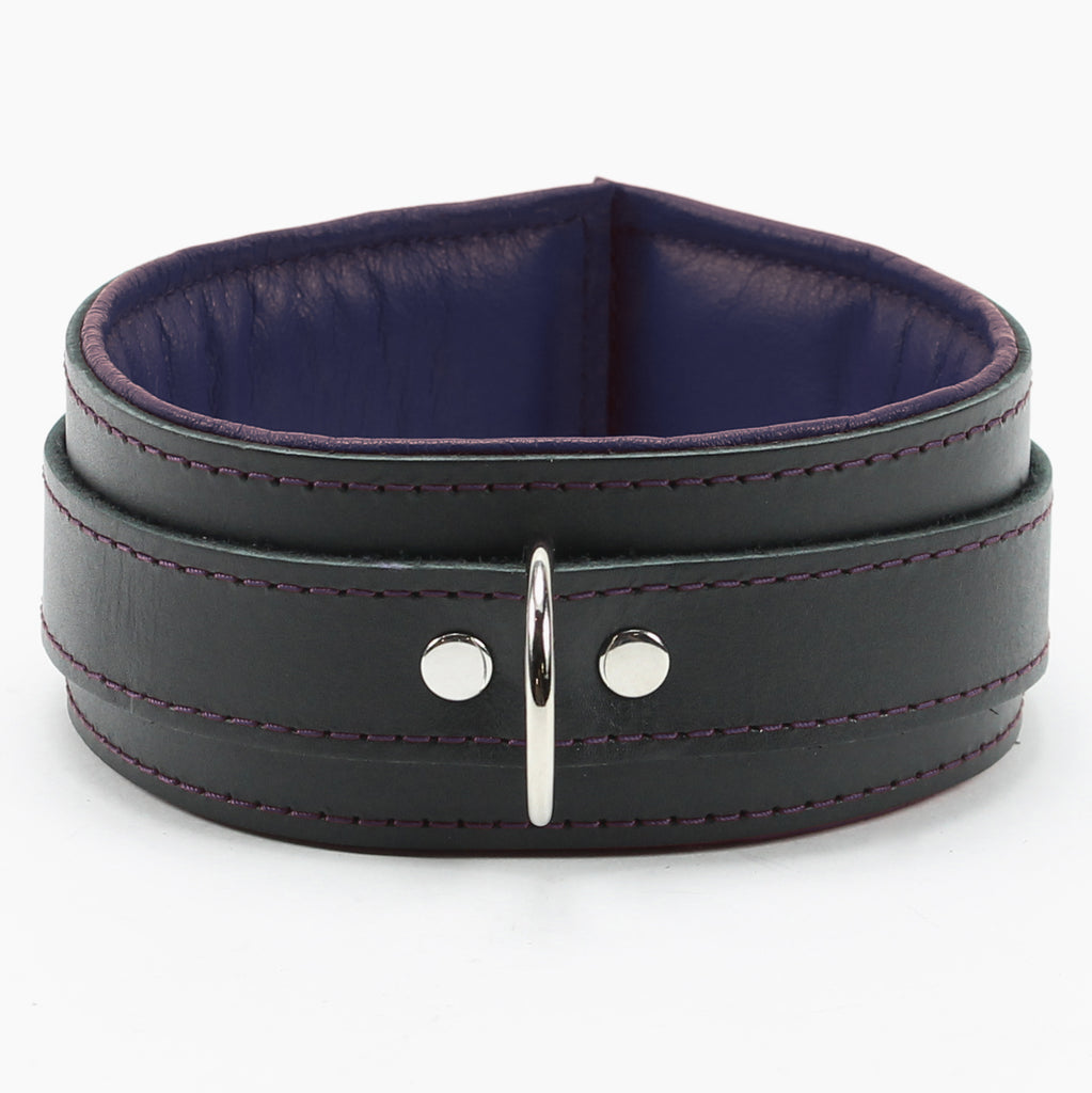Lockable BDSM Collar Genuine Leather | Madison Collection