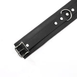 Premium Full Grain Leather BDSM Collar and Leash - Soft Padded Restraint Set | Madison Collection