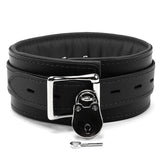 Premium Full Grain Leather BDSM Collar and Leash - Soft Padded Restraint Set | Madison Collection