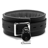 Premium Full Grain Leather BDSM Collar and Leash - Soft Padded Restraint Set | Madison Collection
