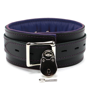 Premium Full Grain Leather BDSM Collar and Leash - Soft Padded Restraint Set | Madison Collection