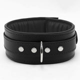 BDSM Lambskin Leather Collar - Ultra Soft, Premium Bondage Gear | Madison Collection