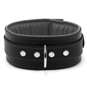 BDSM Lambskin Leather Collar - Ultra Soft, Premium Bondage Gear | Madison Collection