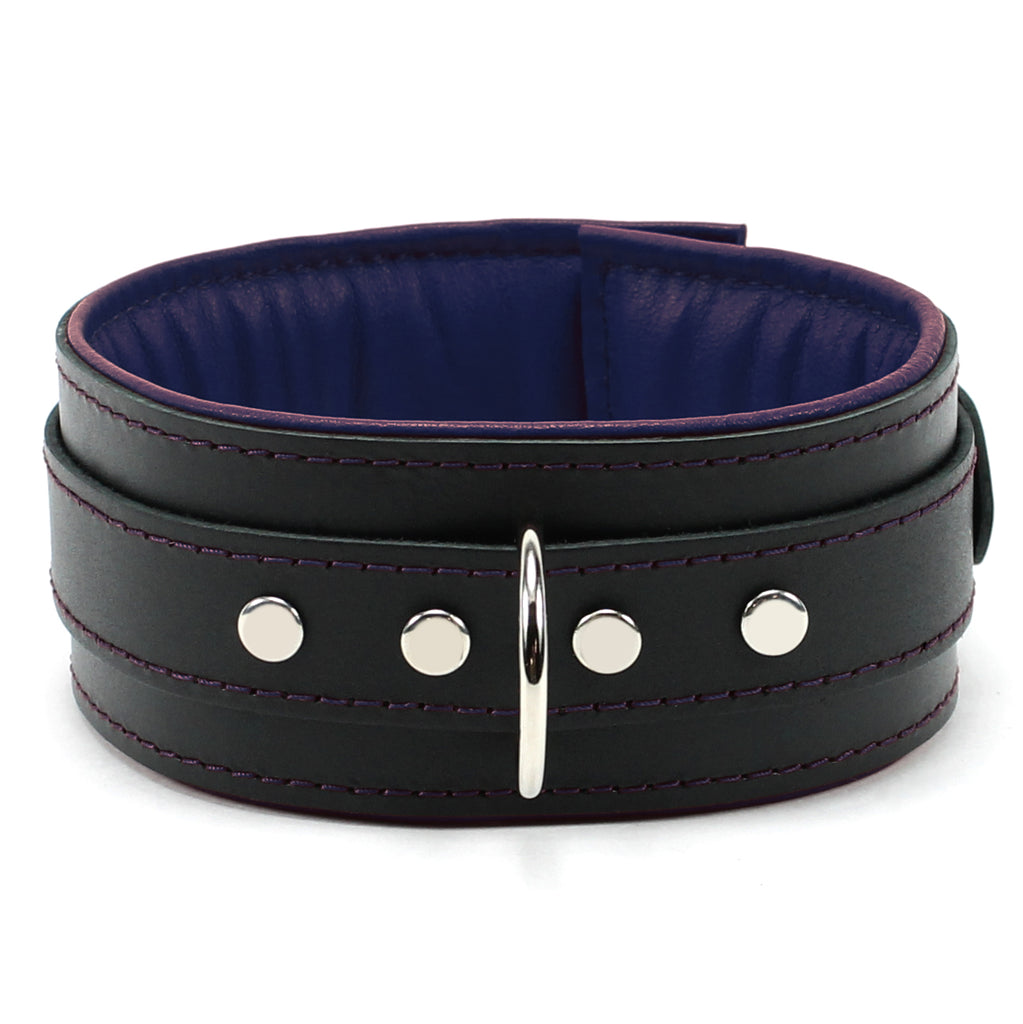 BDSM Lambskin Leather Collar - Ultra Soft, Premium Bondage Gear | Madison Collection