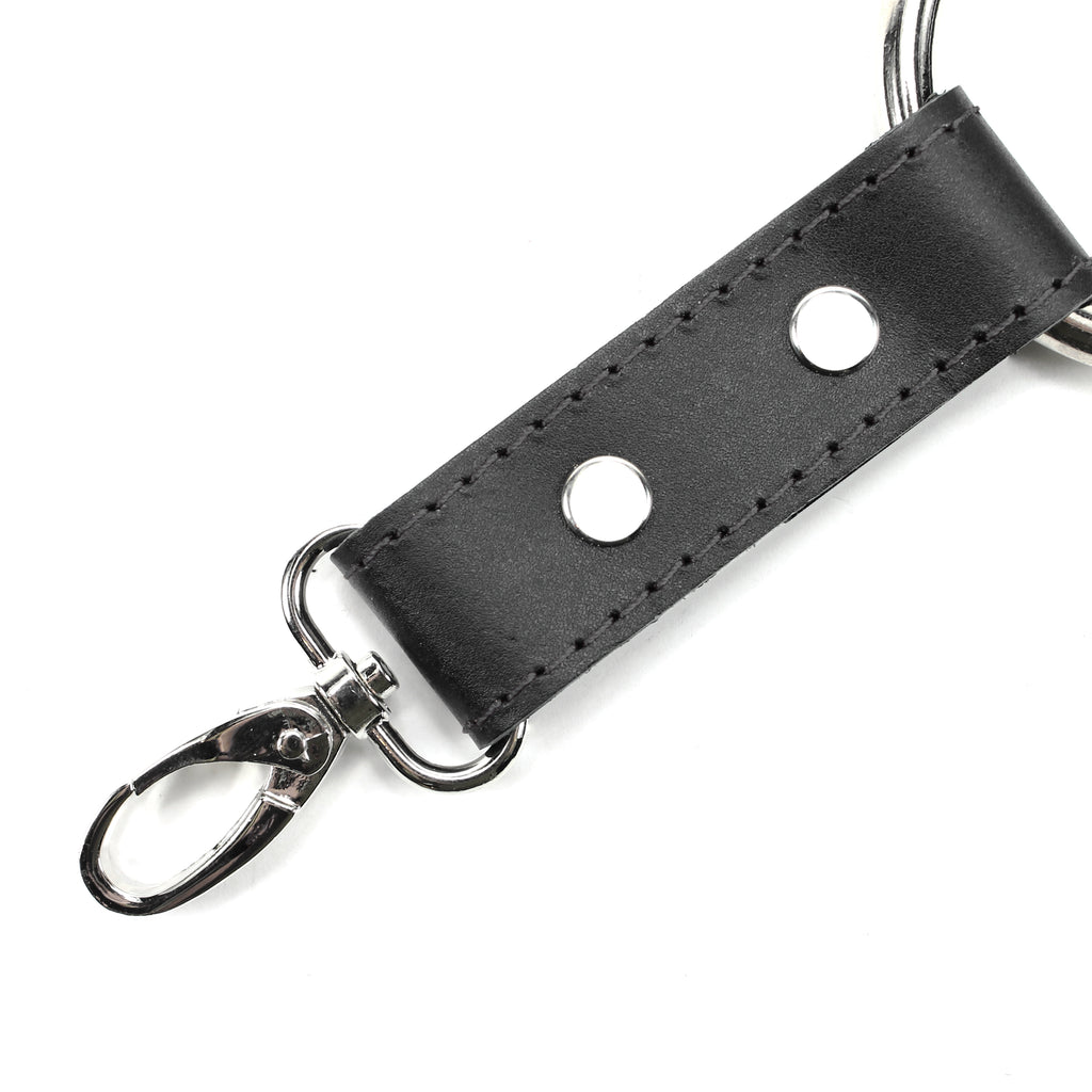 4-Way Latigo Leather BDSM Hogtie Restraint Set - Bondage Cuffs and Toys for Masterful Play | Madison Collection