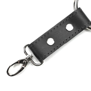 4-Way Latigo Leather BDSM Hogtie Restraint Set - Bondage Cuffs and Toys for Masterful Play | Madison Collection