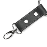 4-Way Latigo Leather BDSM Hogtie Restraint Set - Bondage Cuffs and Toys for Masterful Play | Madison Collection