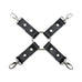 Madison Latigo Leather 4-Way Hogtie for Bondage Toys for Cuff Restraints Set, BDSM Hogtie