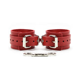 Handcrafted Latigo Leather Hogtie with Handcuffs and Chain Lead for BDSM Restraint | Atlas Collection