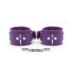 Handcrafted Latigo Leather Hogtie with Handcuffs and Chain Lead for BDSM Restraint | Atlas Collection