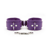 Handcrafted Latigo Leather Hogtie with Handcuffs and Chain Lead for BDSM Restraint | Atlas Collection