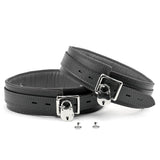 Lambskin Leather Thigh Cuffs - Handmade BDSM Restraints for Enhanced Bondage Play | Madison Collection
