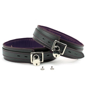 Lambskin Leather Thigh Cuffs - Handmade BDSM Restraints for Enhanced Bondage Play | Madison Collection