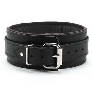BDSM Lambskin Leather Collar - Ultra Soft, Premium Bondage Gear | Madison Collection