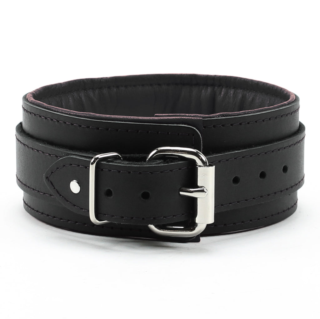 Lockable BDSM Collar Genuine Leather | Madison Collection
