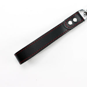 BDSM Leather Leash with Premium Handle - Luxury Restraint Gear | Madison Collection