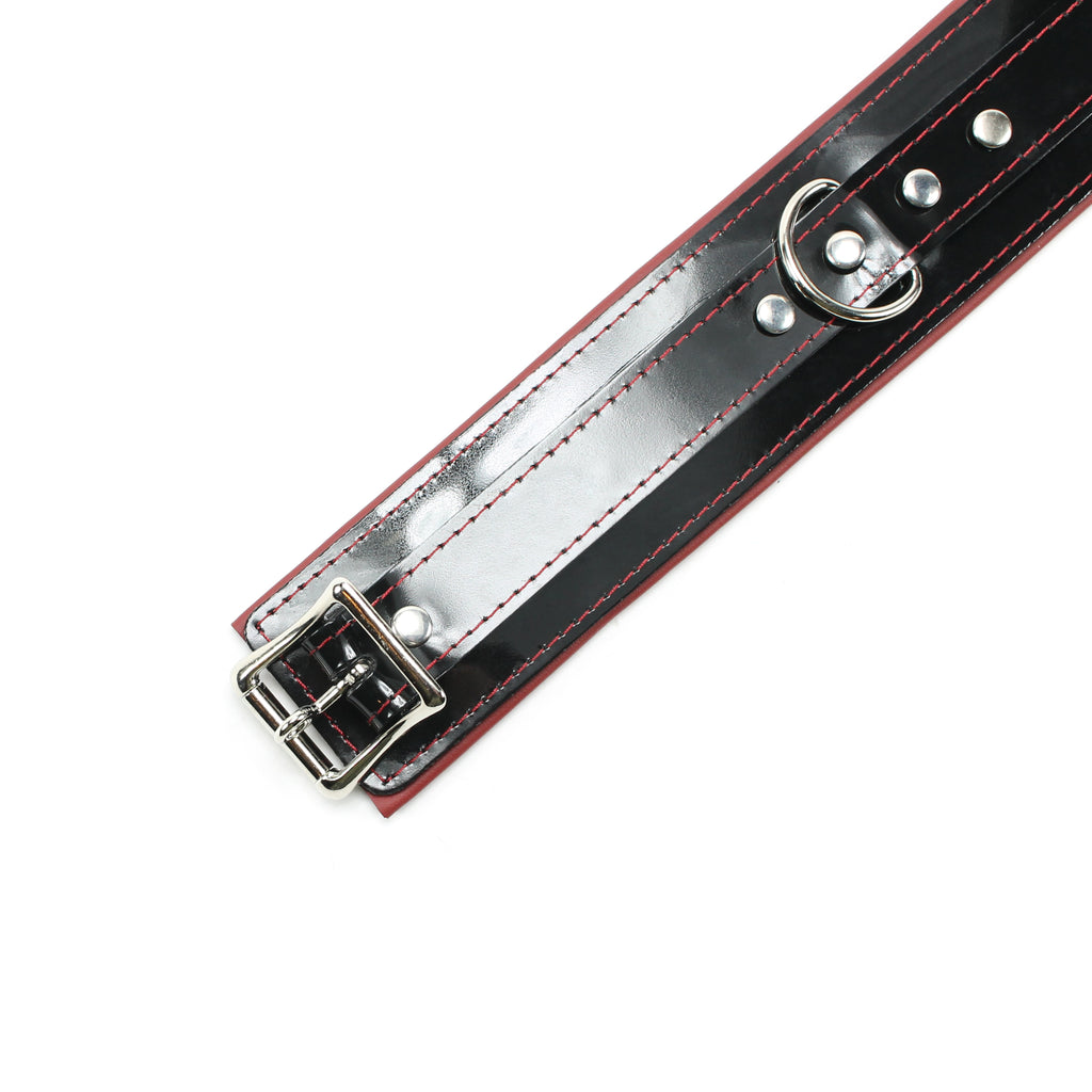 Vegan Leather BDSM 2" Padded Bondage Collar