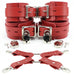 Atlanta Wrist Cuffs and Ankle Cuffs Combo With Hogtie Sturdy Leather Restraints