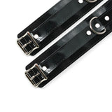 Vegan Leather BDSM Locking Wrist and Ankle Cuffs with Fur Lining | Ramos Collection