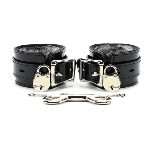 Ramos Vegan Lockable Fur Lined Wrist and Ankle Cuffs