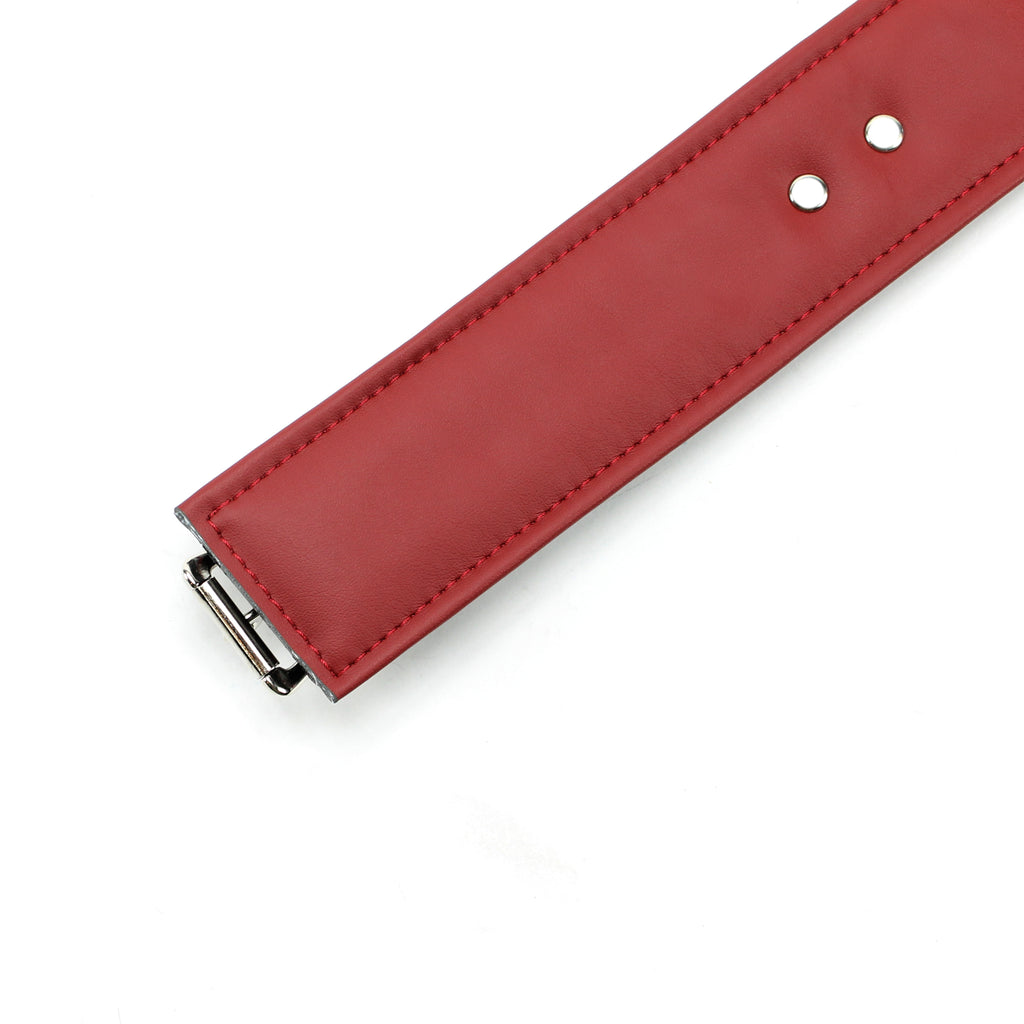 Vegan Leather BDSM 2" Padded Bondage Collar