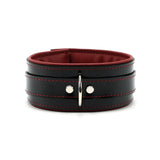Vegan Leather BDSM 2" Padded Bondage Collar