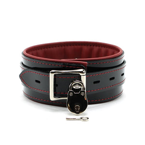 Vegan Leather BDSM 2" Padded Bondage Collar