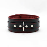Vegan Leather BDSM 2" Padded Bondage Collar