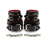 Vegan Leather BDSM Padded Wrist & Ankle Restraints Kit for Bondage Play | Ramos Collection