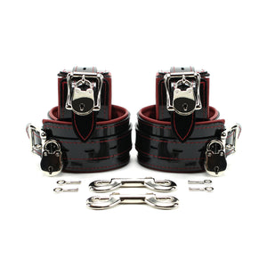 Vegan Leather BDSM Padded Wrist & Ankle Restraints Kit for Bondage Play | Ramos Collection